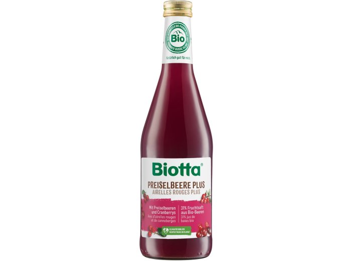 Biotta Bio Preiselbeer netto 50cl EW 6er Kart