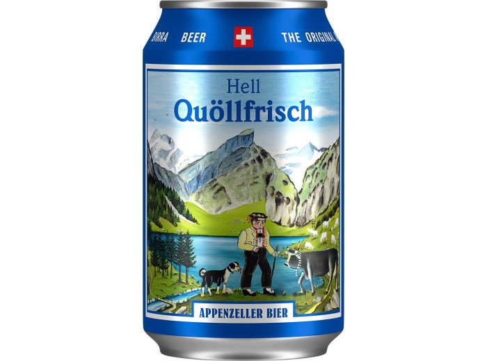 Appenzeller Quöllfrisch Hell 33cl Dose 24er Tray