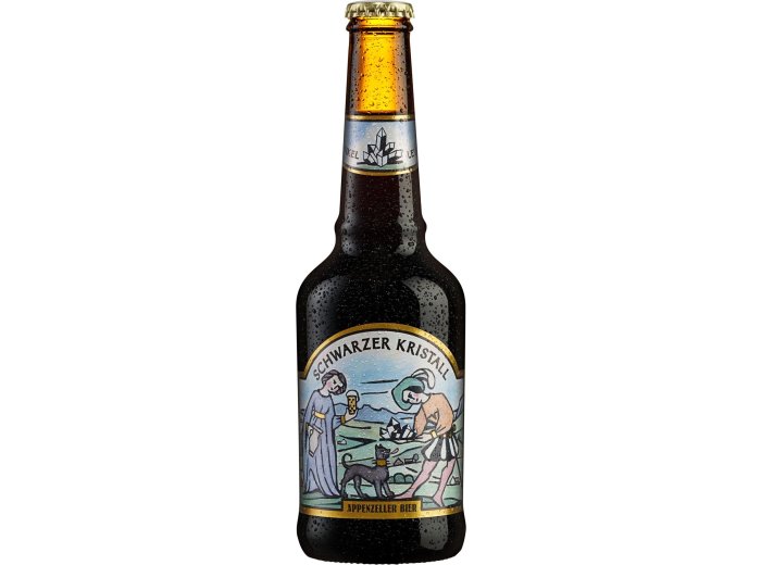 Appenzeller Schwarzer Kristall unfiltr. 33cl MW 20er Har