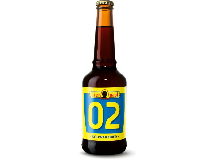 Bier Paul 02 Schwarzbier naturtrüb 33cl MW 20er Har
