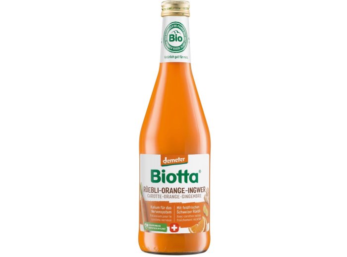 Biotta Demeter Rüebli-Orange-Ingwer 50cl EW 6er Kart