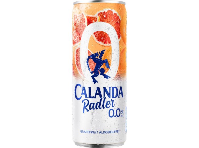 Calanda Radler Grapefruit 0.0% alkoholfrei 33cl Dose 4x6er Tray