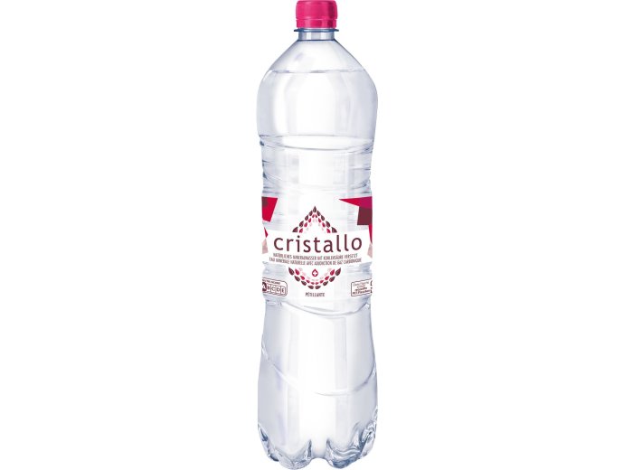 Cristallo rot mit Kohlensäure 150cl PET 6er FOP