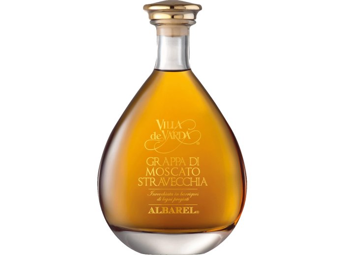 Grappa Moscato Stravecchia Albarel Alta Selezione 70cl EW 4er Kart