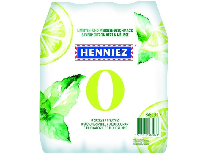 Henniez ARO Limette-Melisse 0 Kal 50cl PET 4x6er Tray