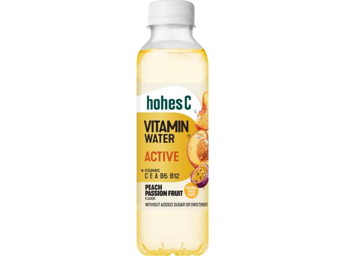 Hohes C Vitamin Water Active Pfirsich Maracuja 50cl PET 6er Tray