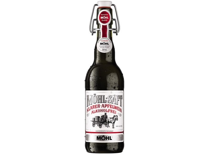 Möhl Saft Klarer-Apfelwein alkoholfrei 50cl MW B 15er Har