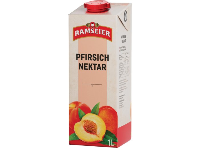 Ramseier Premium Pfirsich Nektar 100cl Tetra 4er Fop