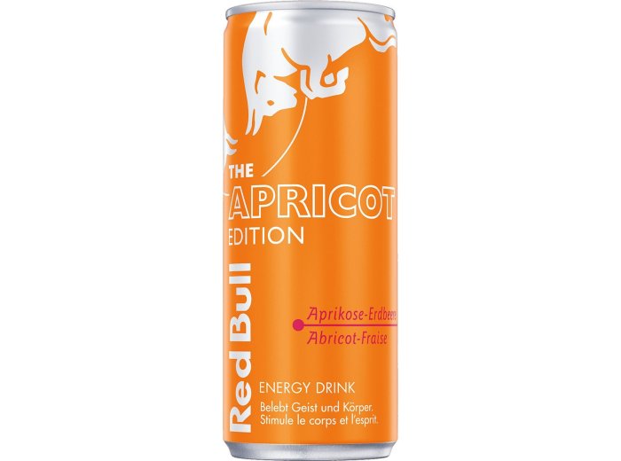 Red Bull Aprikose 25cl Dose 24er Tray