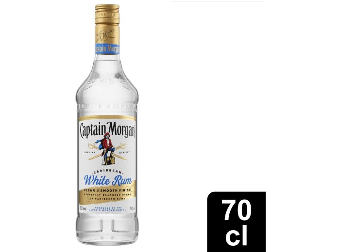 Rum Captain Morgan White 70cl EW 6er Kart