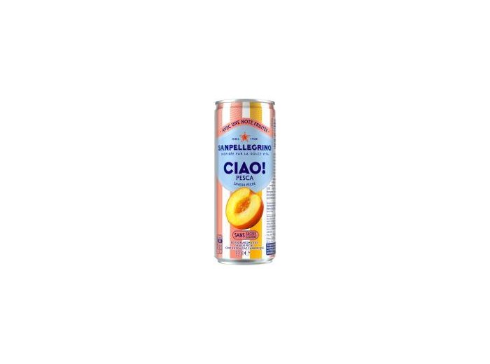 San Pellegrino Ciao Pfirsich Dosen 33cl Dose 4x6er Tray