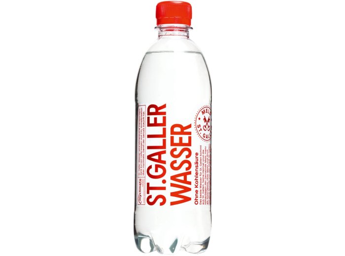 St. Galler Wasser ohne Kohlensäure 50cl PET 24er Tray