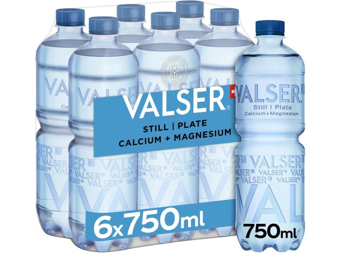 Valser Calcium & Magnesium ohne Kohlensäure Labelfree 75cl PET 6er FOP
