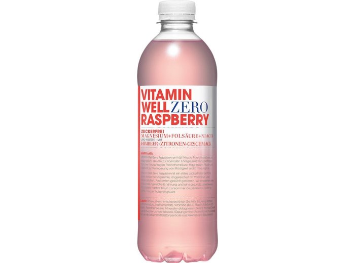 Vitamin Well Zero Raspberry 50cl PET 12er Tray