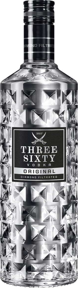 Vodka Three Sixty 70cl EW 6er Kart
