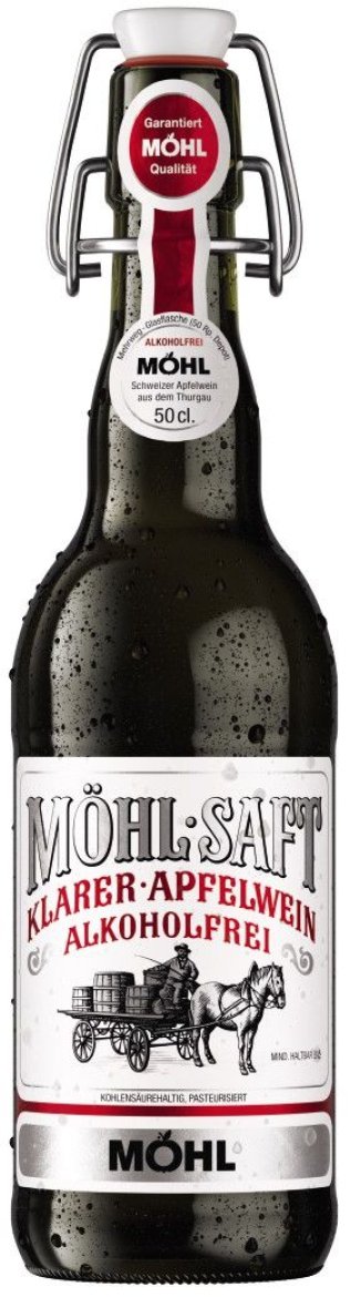 Möhl Saft Klarer-Apfelwein Alkoholfrei 50cl MW B 15er Har