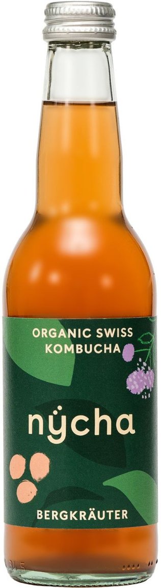 Nycha Kombucha Bergkräuter Bio 33cl EW 24er Kart