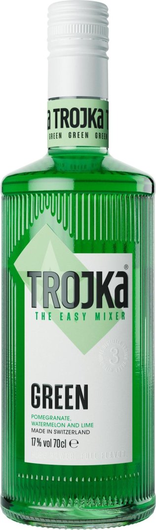 Vodka Likör Trojka Green 70cl EW 6er Kart
