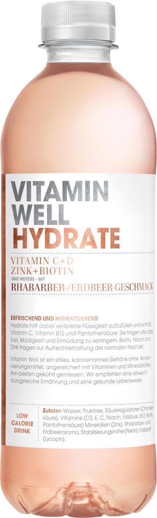Vitamin Well Hydrate 50cl PET 12er Tray