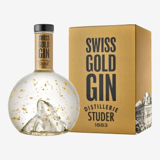 Gin Studer Swiss Gold, 24 Karat 70cl EW 6er Kart