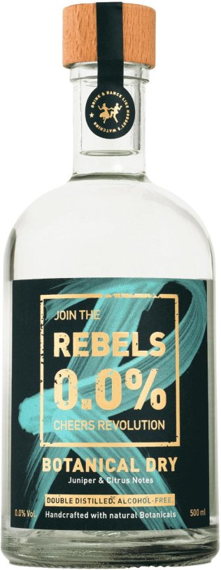 Rebels Gin Alternative Botanical Dry 50cl EW 6er Kart