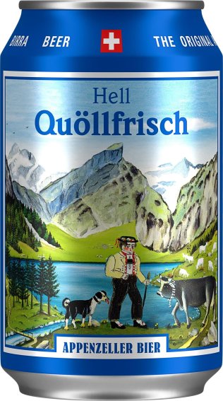 Appenzeller Quöllfrisch Hell 33cl Dose 24er Tray