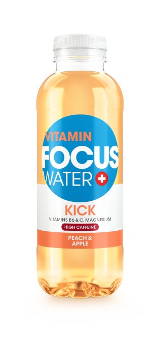Focus Water Kick, Pfirsich & Apfel 50cl PET 12er Tray