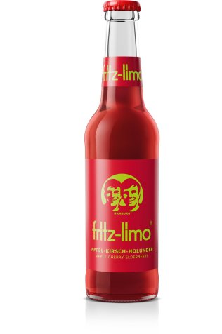 Fritz Limo Apfel Kirsch Holunderlimonade 33cl MW 24er Har