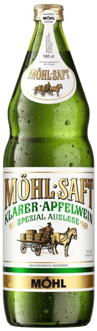 Möhl Saft Klarer-Apfelwein Spezial Auslese MW Glas 100cl MW 12er Har
