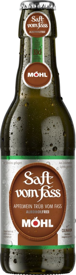 Möhl Saft vom Fass trüb alkoholfrei 33cl EW 8er Kart