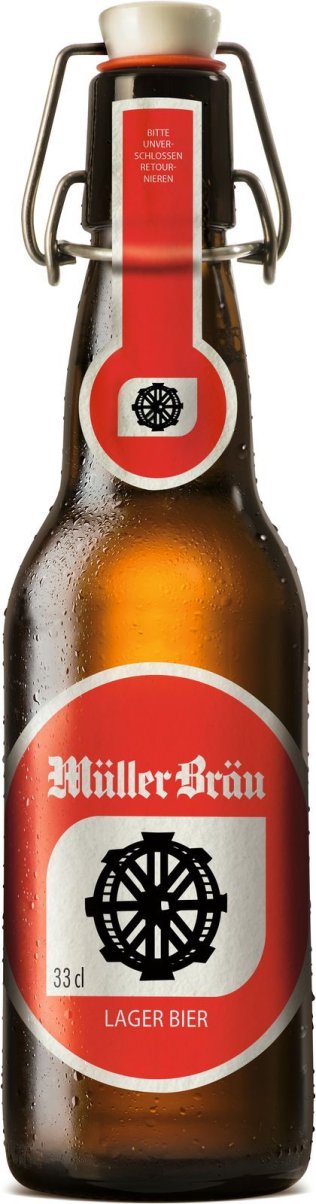 Müllerbräu Lager Bügel 33cl MW B 20er Har