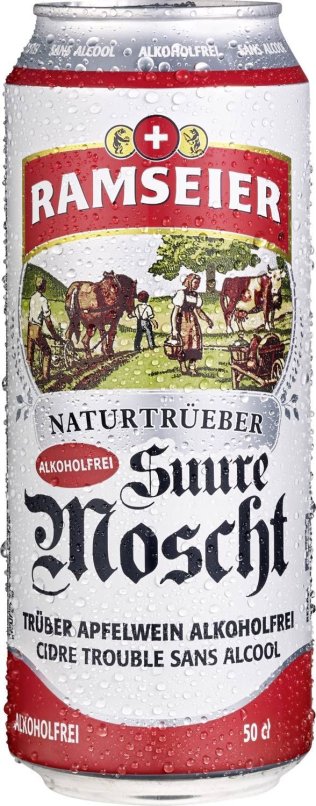 Ramseier Suure Moscht Naturtrüb alkoholfrei 50cl Dose 24er Kart