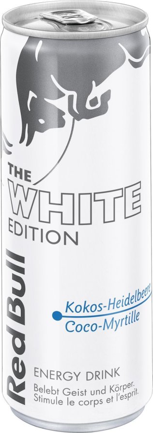 Red Bull The White Edition Kokos-Heidelbeere 25cl Dose 24er Tray