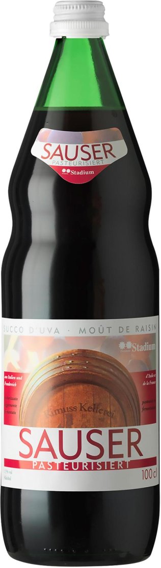 Sauser Rot Rimuss pasteurisiert 100cl MW 12er Har