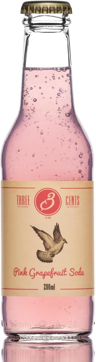 Three Cents Pink Grapefruit Soda 20cl EW 24er Kart