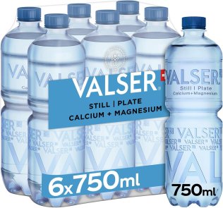 Valser Calcium & Magnesium Labelfree 75cl PET 6er FOP