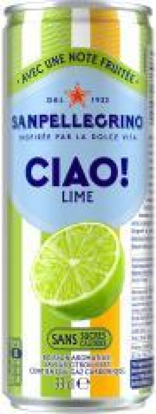 San Pellegrino Ciao Limette Dosen 33cl Dose 4x6er Tray
