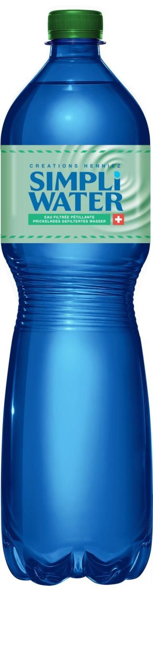 Simpli Water grün mit Kohlensäure 150cl PET 6er Har