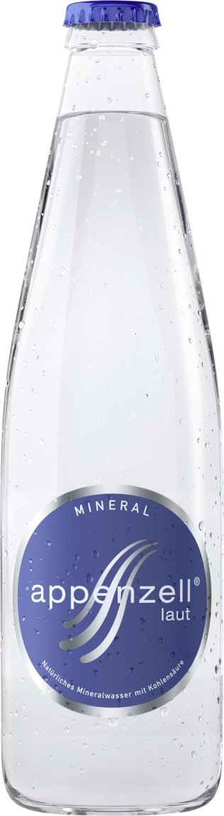 Appenzell Mineral laut viel Kohlensäure 33cl MW 24er Har
