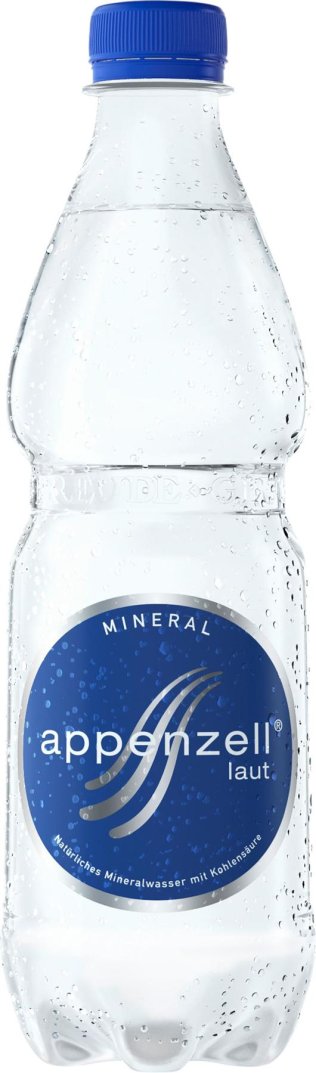 Appenzell Mineral laut viel Kohlensäure 50cl PET 24er Tray