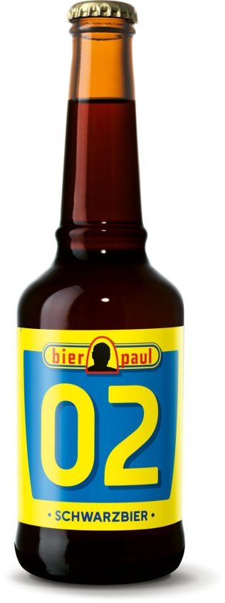 Bier Paul 02 Schwarzbier naturtrüb 33cl MW 20er Har