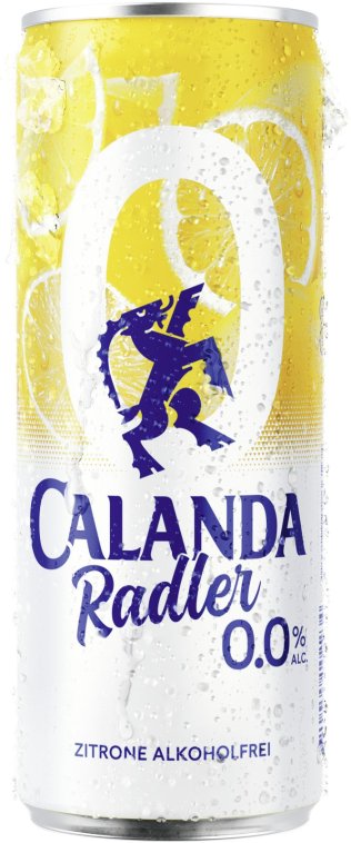 Calanda Radler Zitrone 0.0% alkoholfrei 33cl Dose 4x6er Tray
