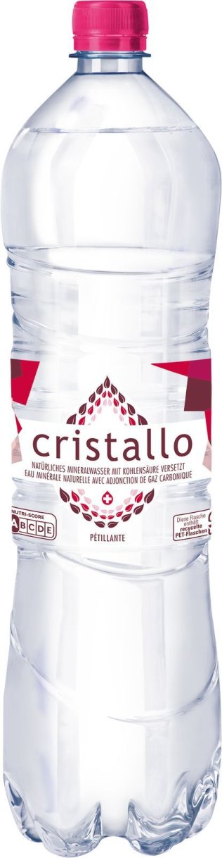 Cristallo rot mit Kohlensäure 150cl PET 6er FOP