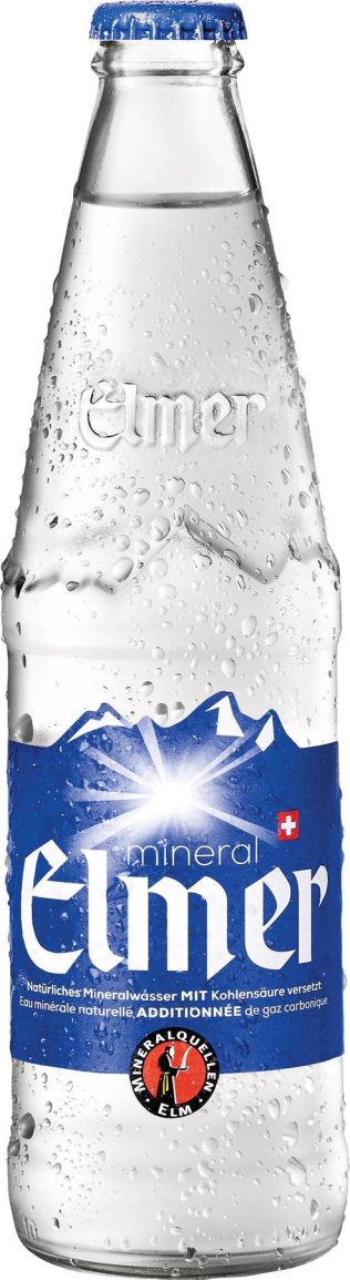 Elmer Mineral mit Kohlensäure 33cl MW 24er Har