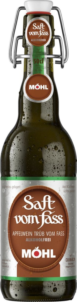 Möhl Saft vom Fass trüb alkoholfrei 50cl MW B 15er Har