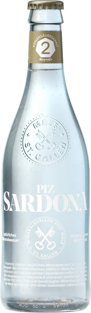 Piz Sardona 2 mittel wenig Kohlensäure 40cl MW 20er Har