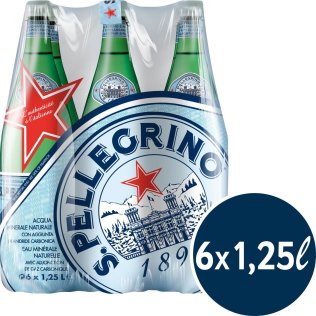 San Pellegrino mit Kohlensäure 125cl PET 6er FOP