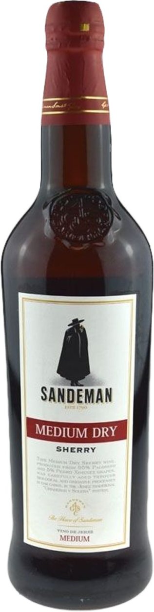 Sherry Sandeman Medium Dry 75cl EW 6er Kart