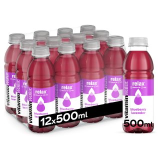 Glaceau VWTR Relax Heidelbeere & Lavendel (PET Pack) * Vitaminwater 50cl KAR