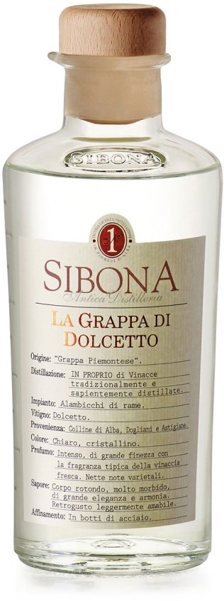 Grappa di Dolcetto (Sibona) 50cl KAR